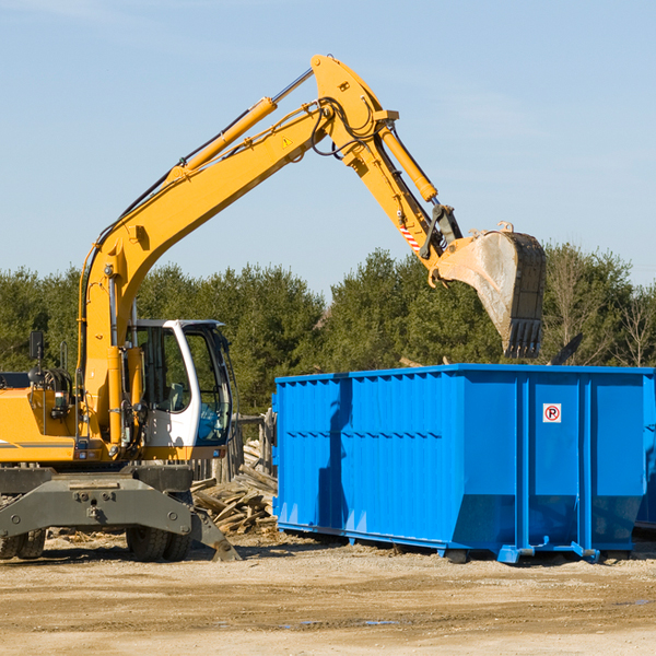 are there any restrictions on where a residential dumpster can be placed in Hancock County TN